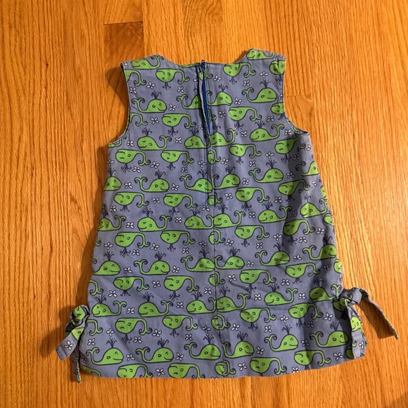 Lilly Pulitzer Little Girl Whale Print Sleeveless Dress - Picture 6 of 9